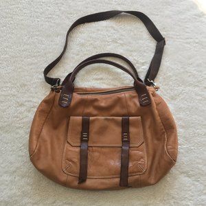 Sophia C Italian leather weekend crossbody bag